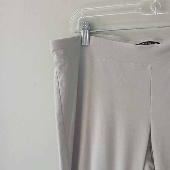 Eileen Fisher Women's Size Medium Washable Stretch Crepe Pants Gray Ankle Length - Picture 6 of 13